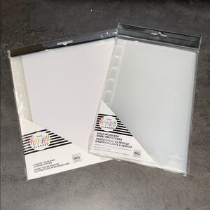 The Happy Planner Customizable Sticker Sheets protector and Custom cover NWT